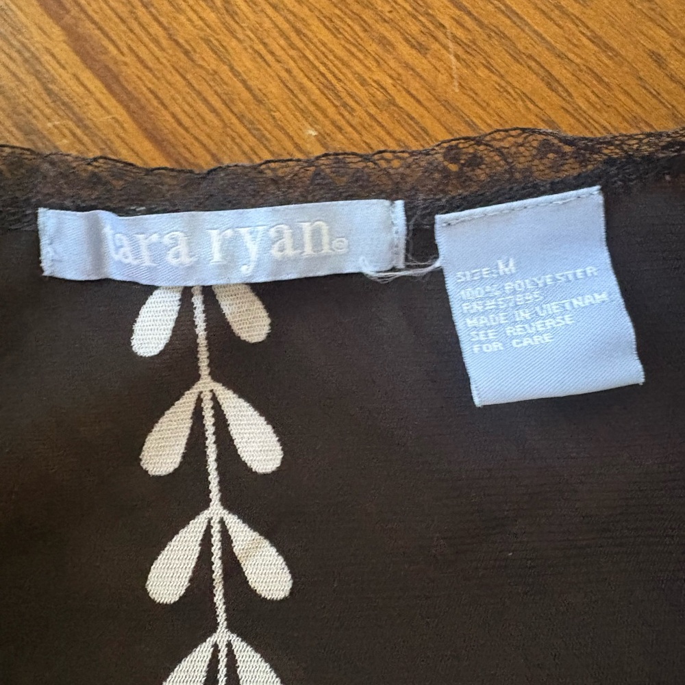 Black and White Women's Blouse - Picture 6 of 7